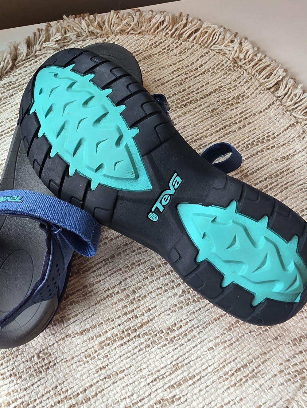 Teva Women Size 9 Verra Antiguous Dark Blue Strap Sport Sandals - Picture 3 of 7